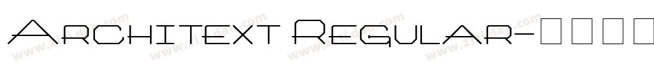 Architext Regular字体转换